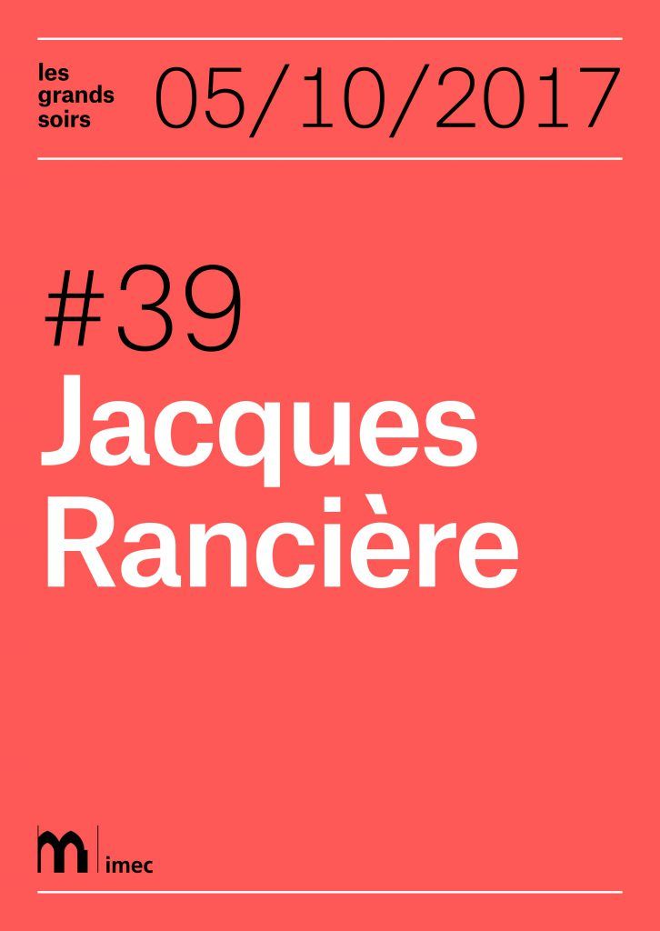 Les grands soirs. Jacques Rancière
