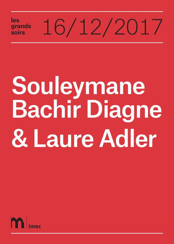 Les grands soirs. Souleymane Bachir Diagne et Laure Adler