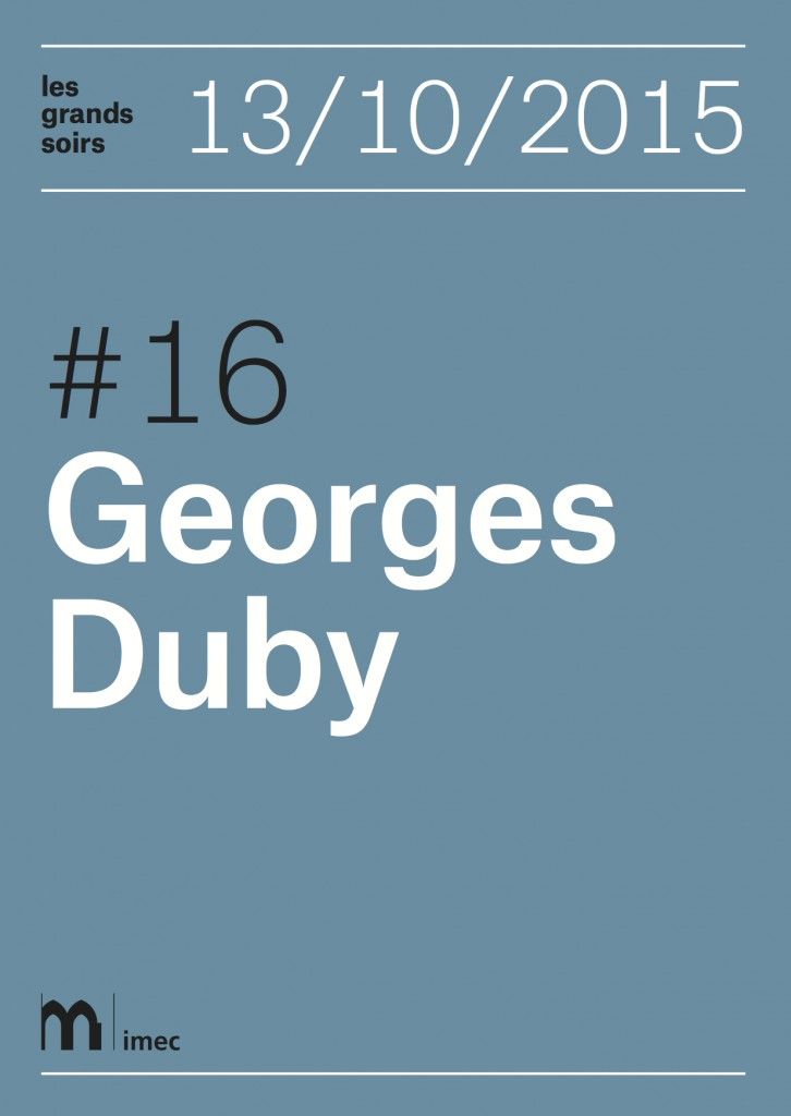 Les grands soirs #16. Georges Duby