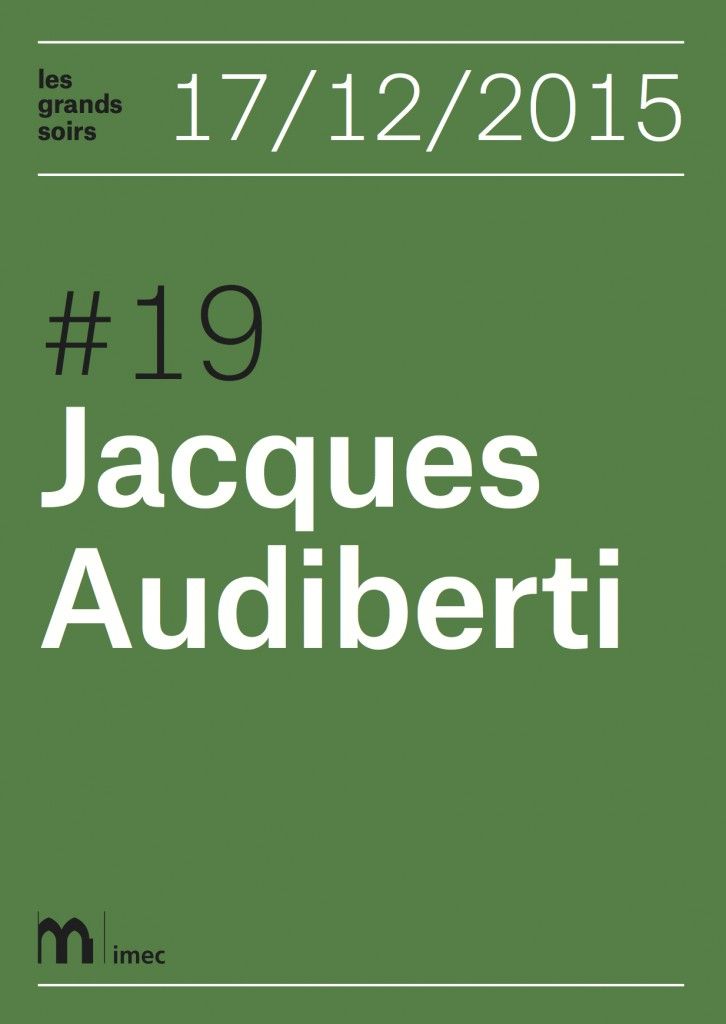 Les grands soirs #19. Jacques Audiberti