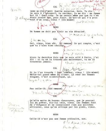 Parmi les archives de Patrice Chéreau