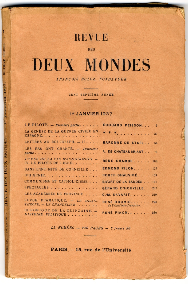 image for La Revue des Deux Mondes