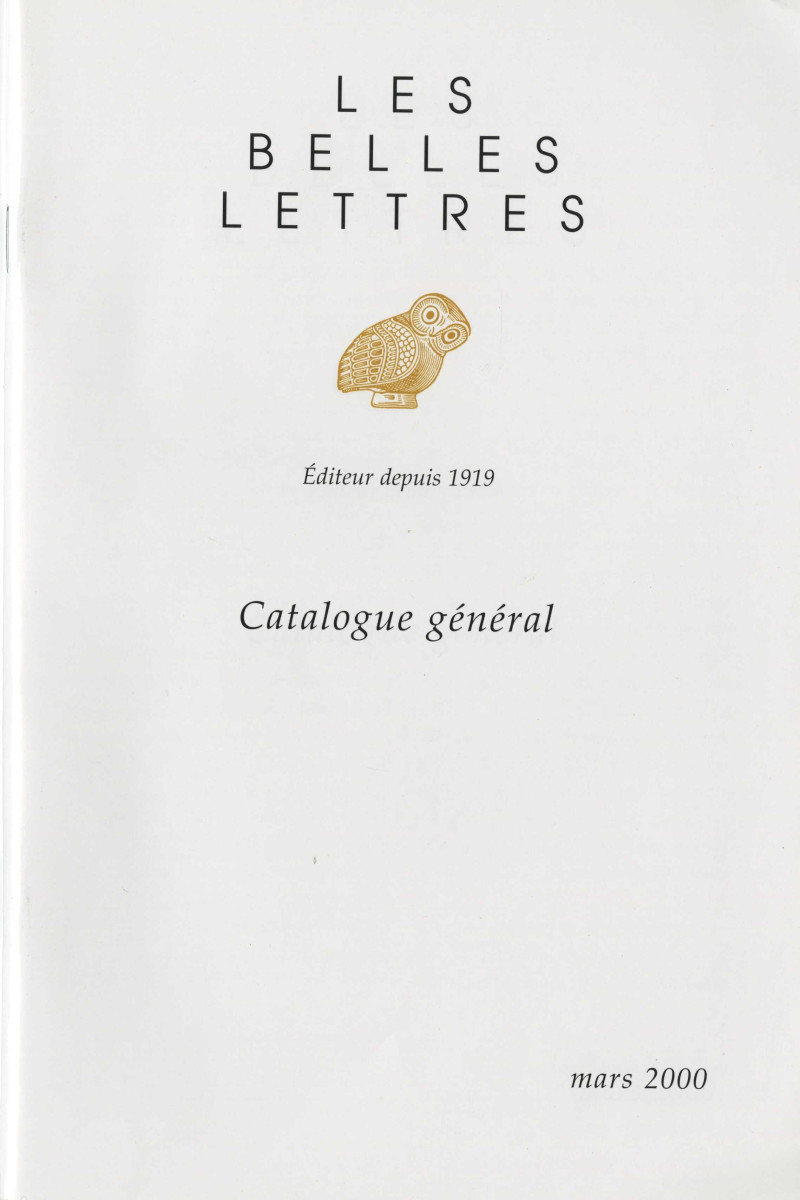 image for Les Belles Lettres