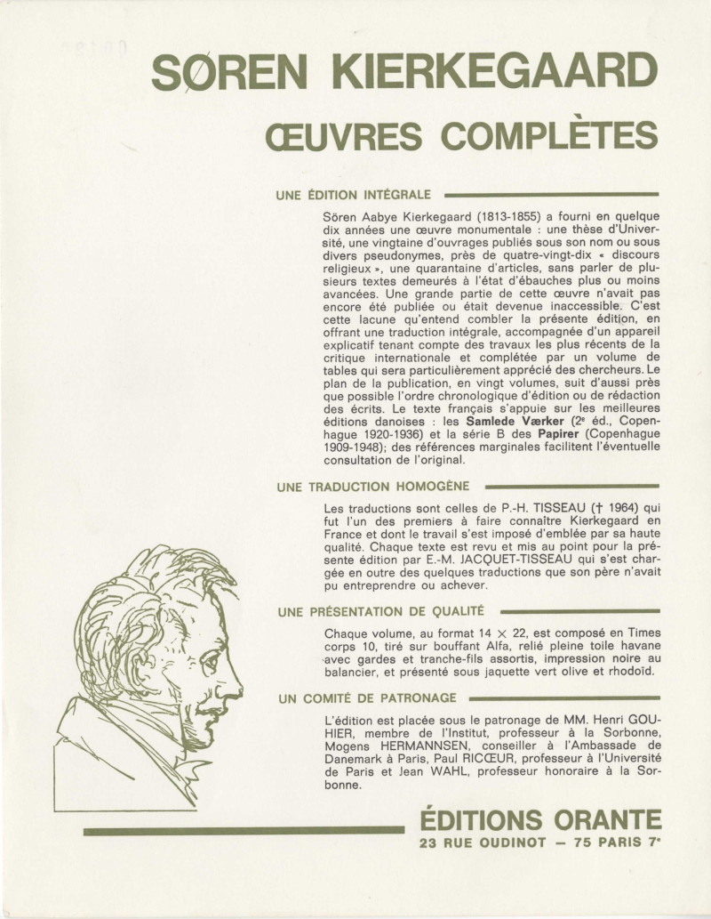image for Editions de l'Orante