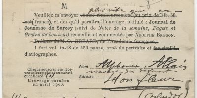 Alphonse Allais, le turbulent « neveu » de Francisque Sarcey