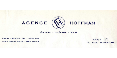 Inventaire en ligne ! Agence littéraire Hoffman