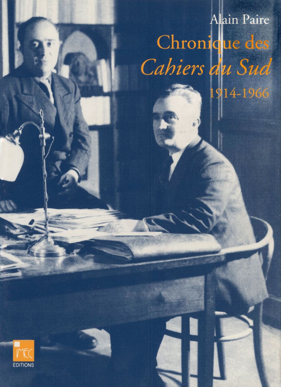 Chronique des Cahiers du Sud, 1914-1966