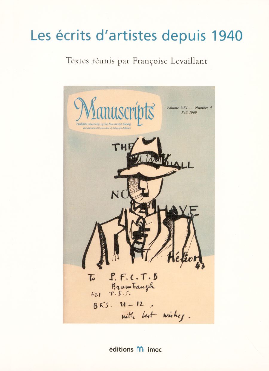 Les Écrits d’artistes depuis 1940
