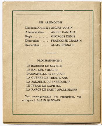 Resnais, acteur
