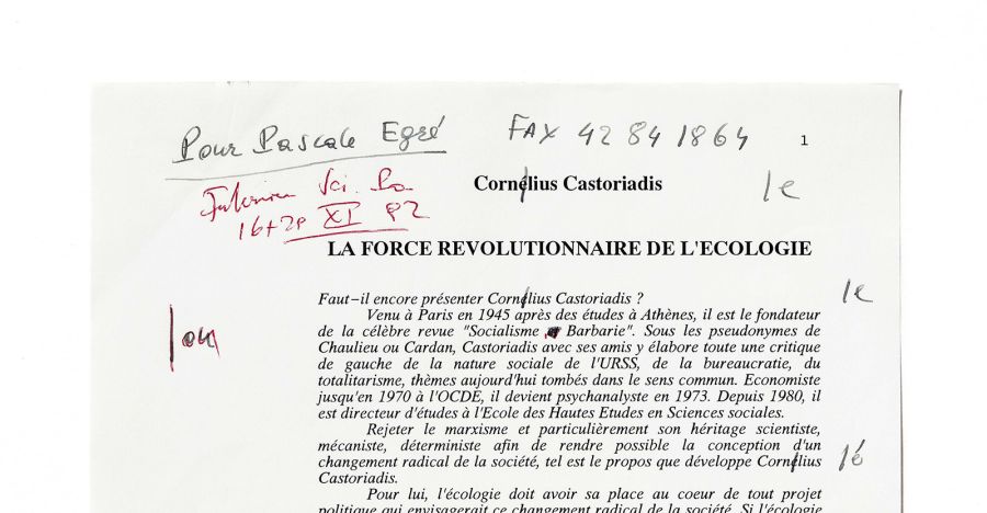 La force révolutionnaire de l'écologie